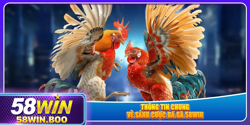Thông tin chung về sảnh cược đá gà 58win